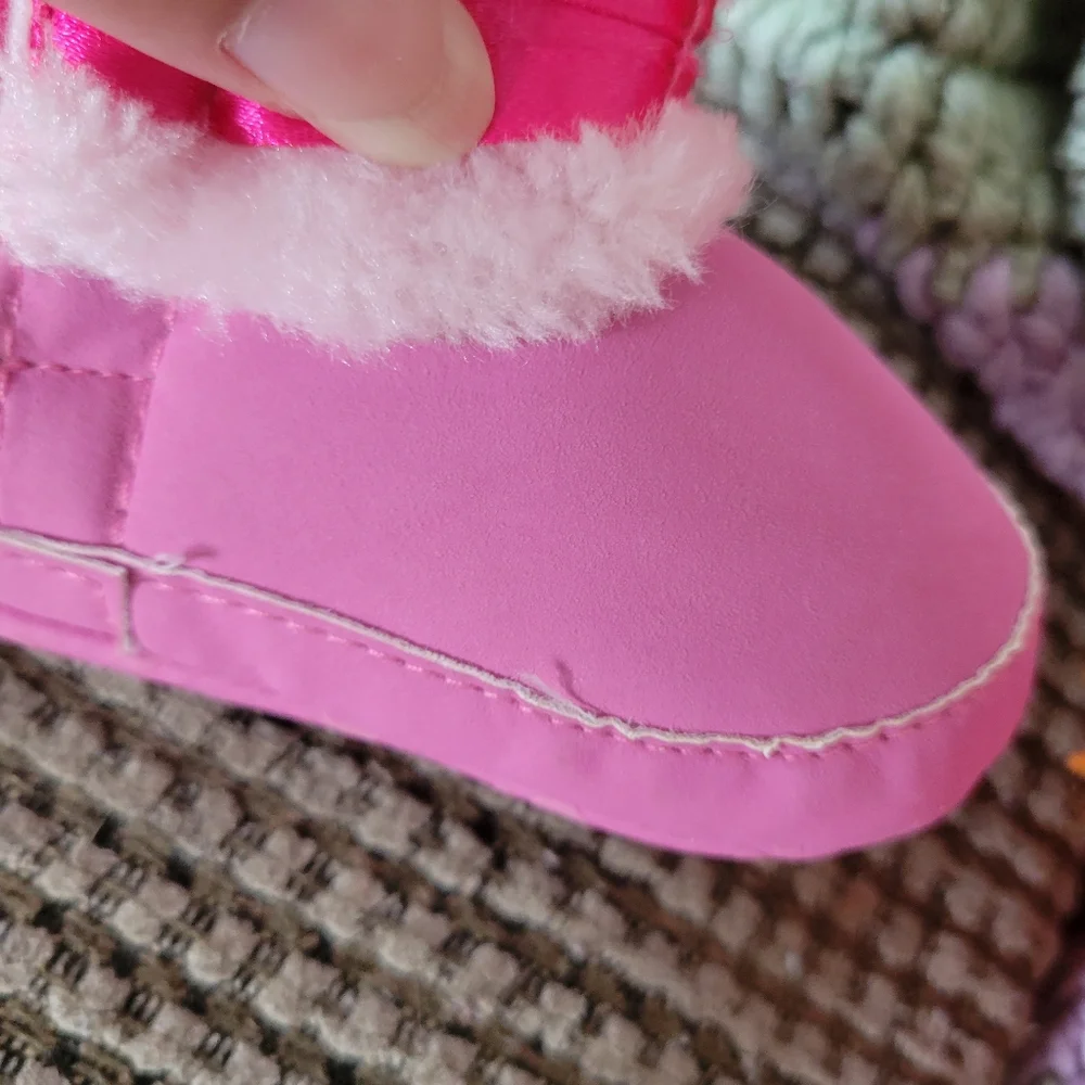Like new Pink girl baby boots